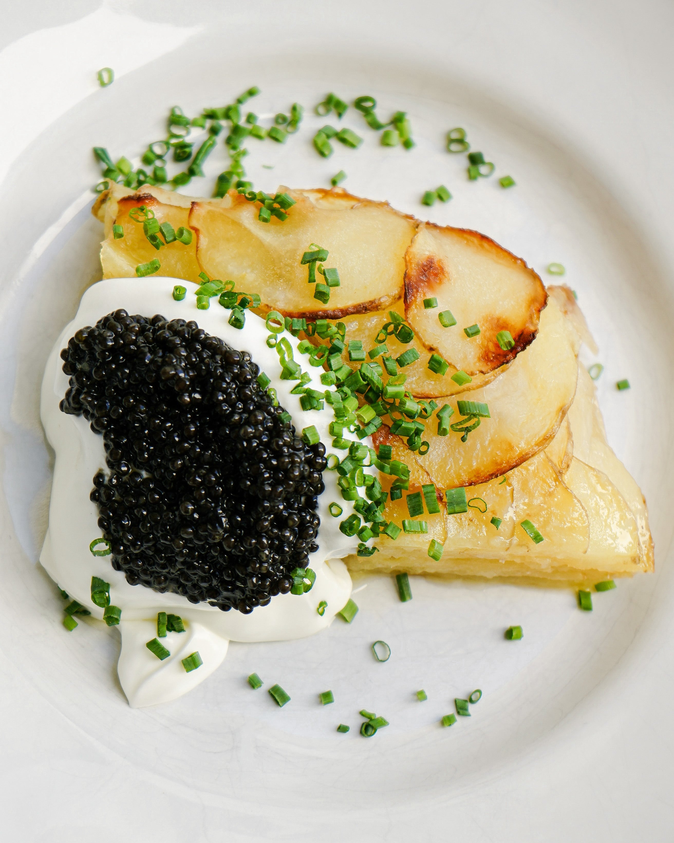 Christmas recipe: roast potatoes & siberian sturgeon caviar